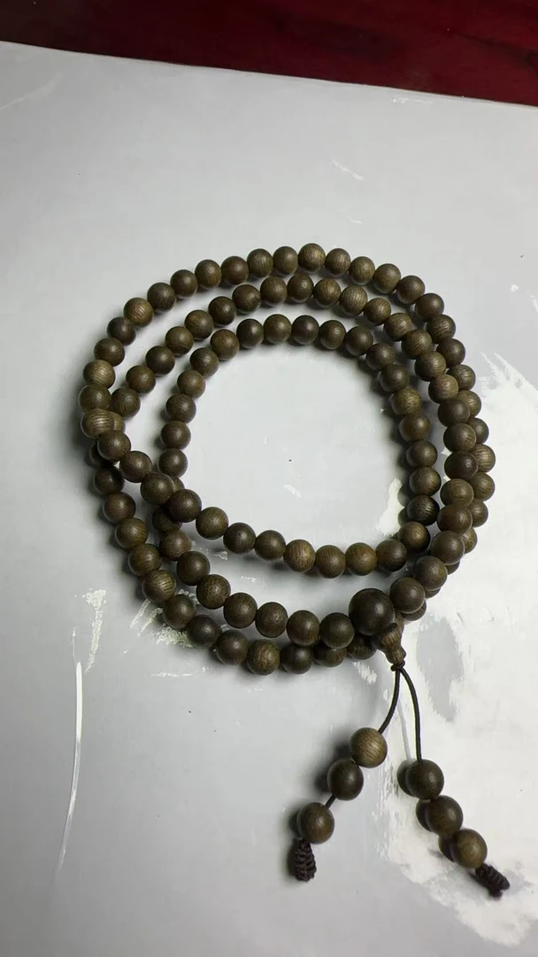 木质-无相虫漏多圈随型新中式文玩手串 -卡6+手串704-多样性发货