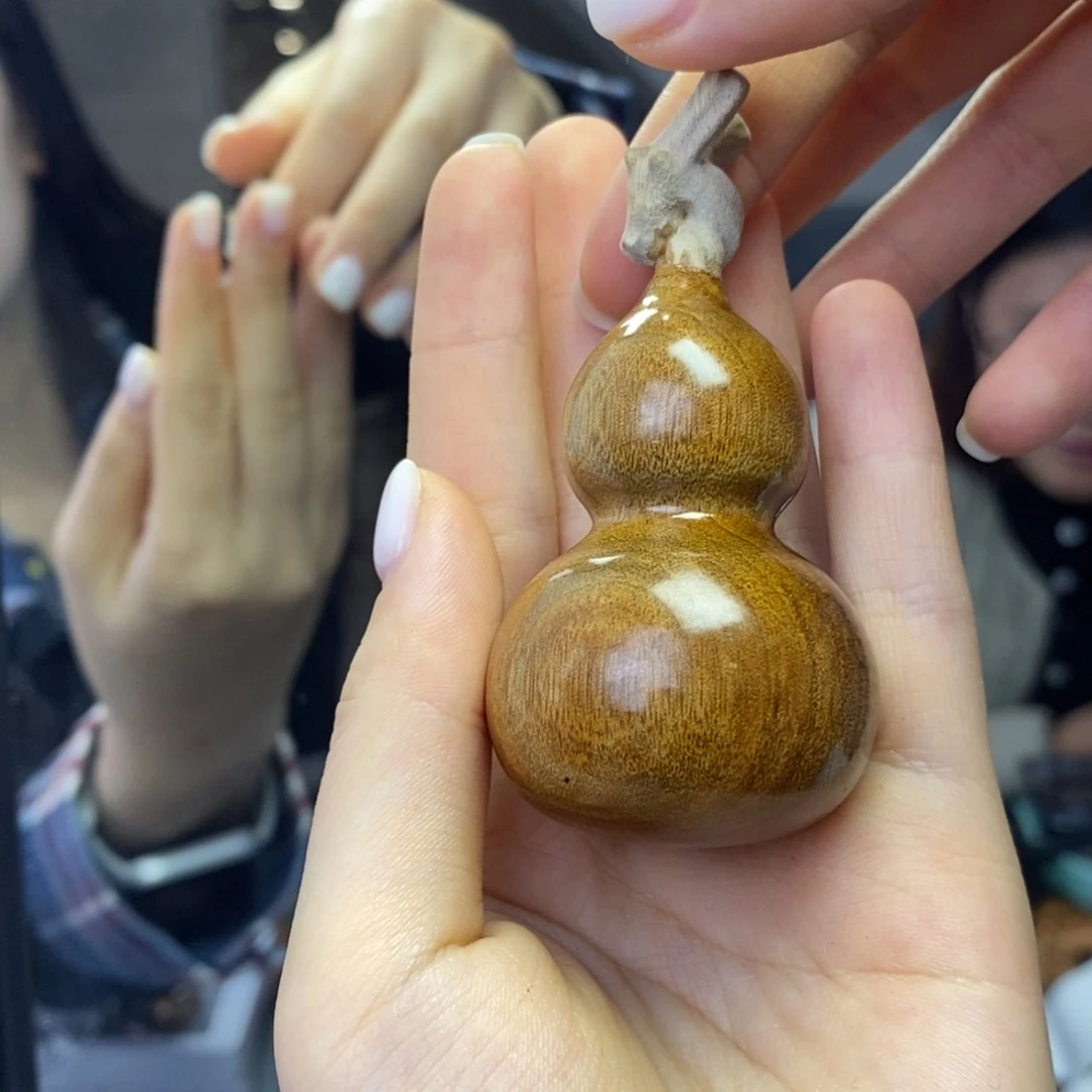 木金丝楠枯木老料葫芦手把件