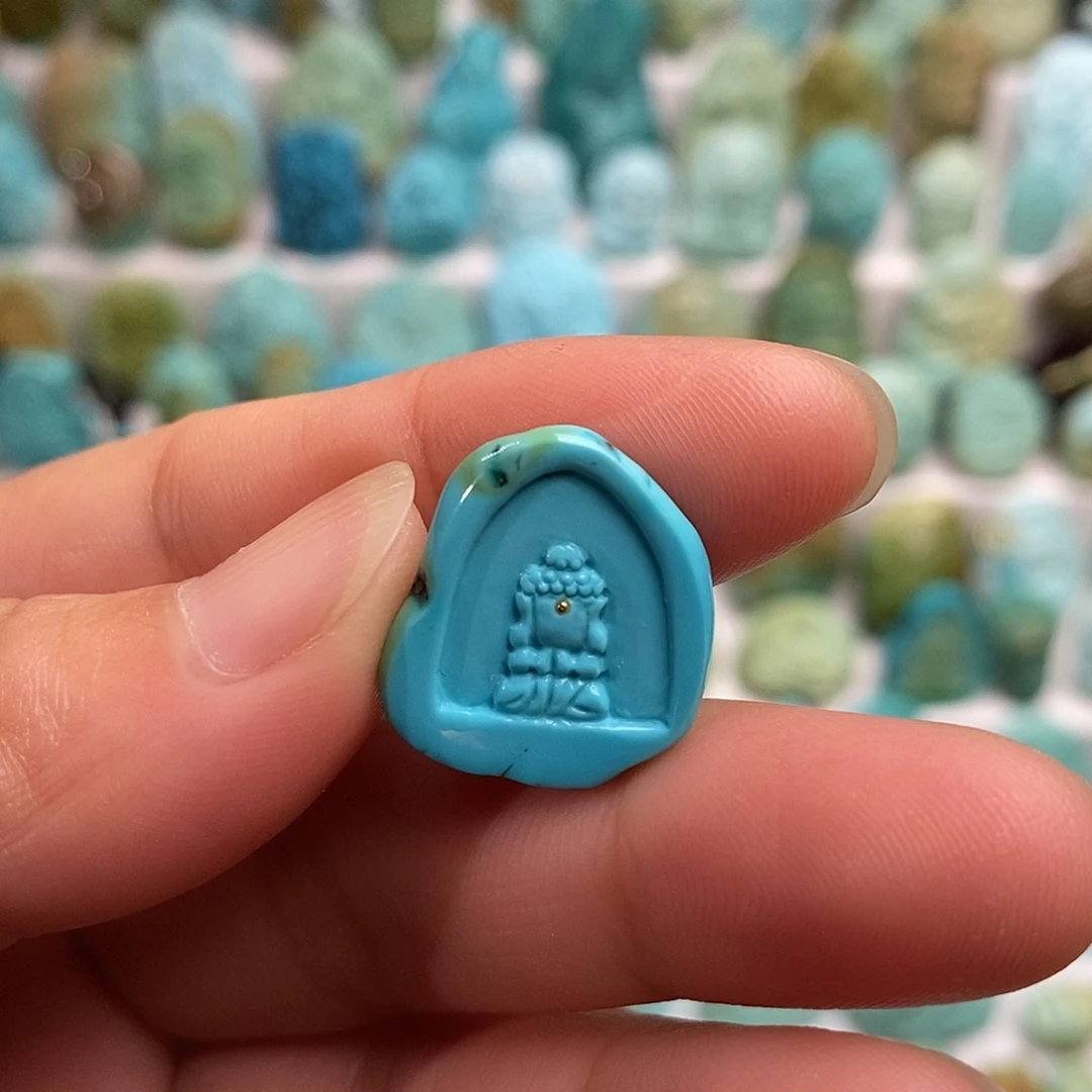 绿松石未镶嵌绿松石绿松石无相佛