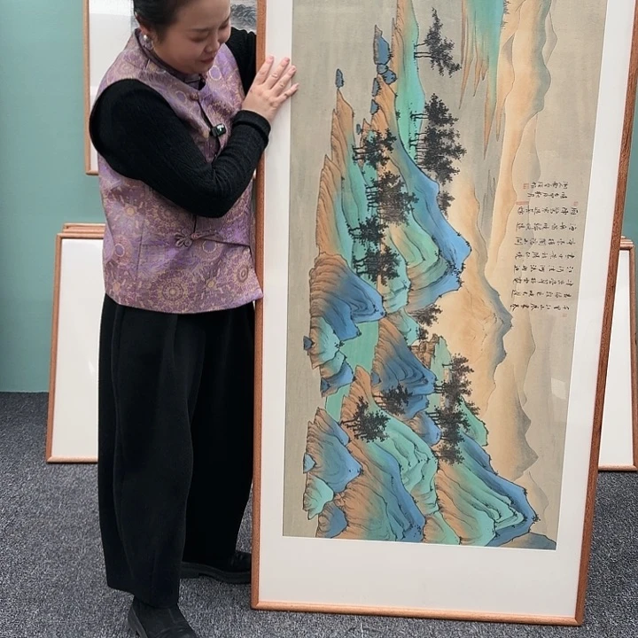 国画带框作品欣赏