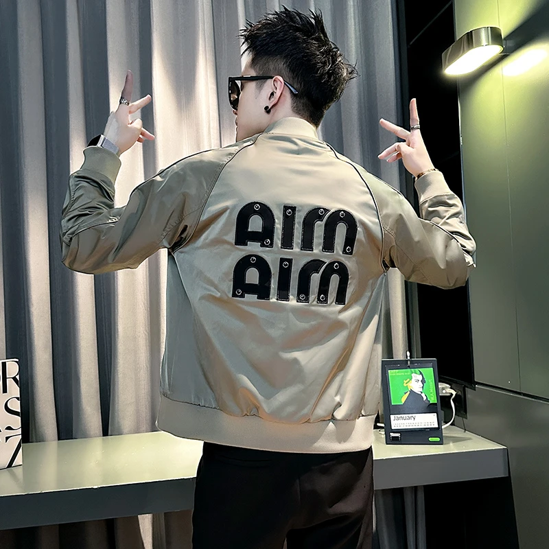 轻奢外套男款春秋季2025新款痞帅棒球领夹克爆款网红洋气高级男装