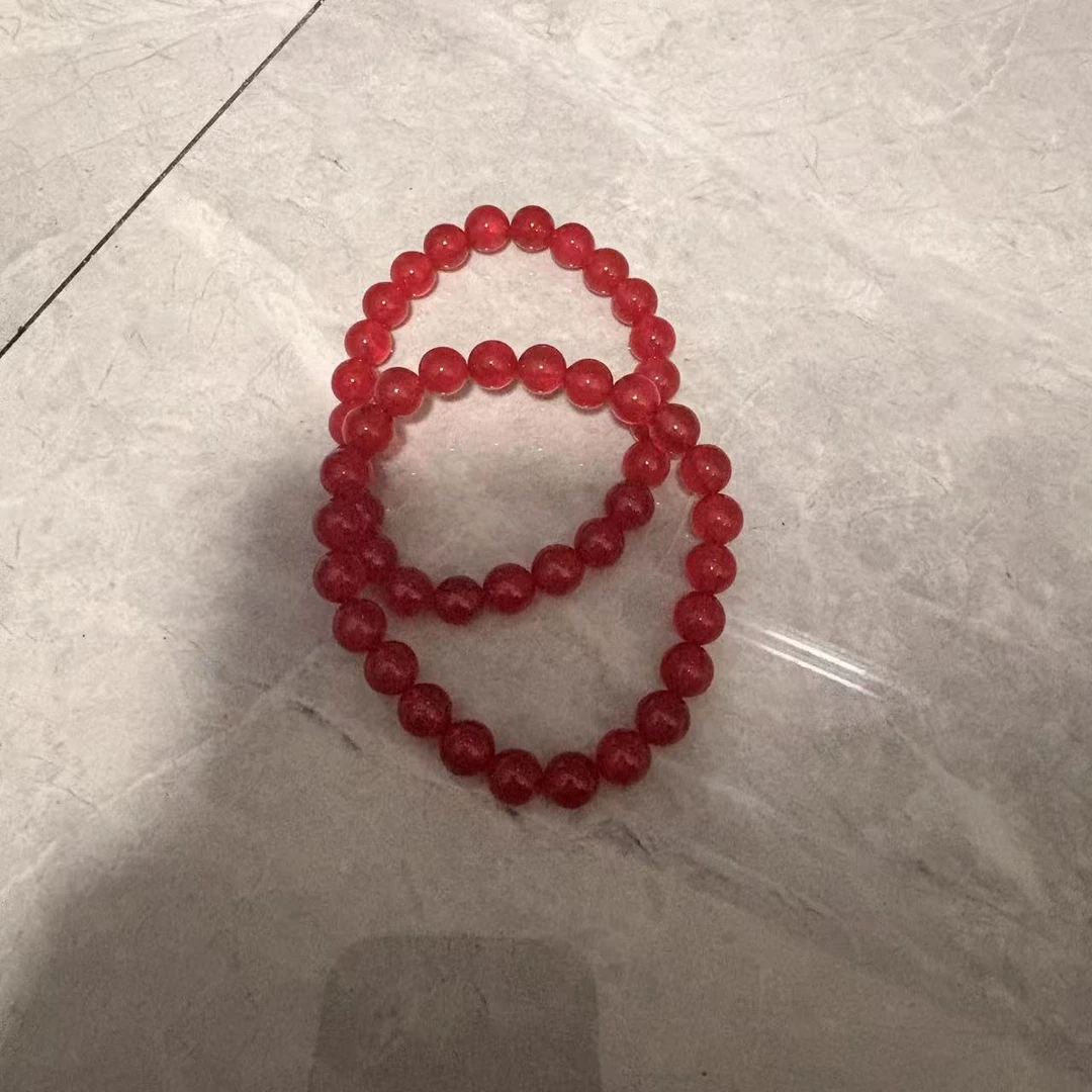 非金属羽毛手链 血胆金莲手串-8mm左右-多样性发一j28