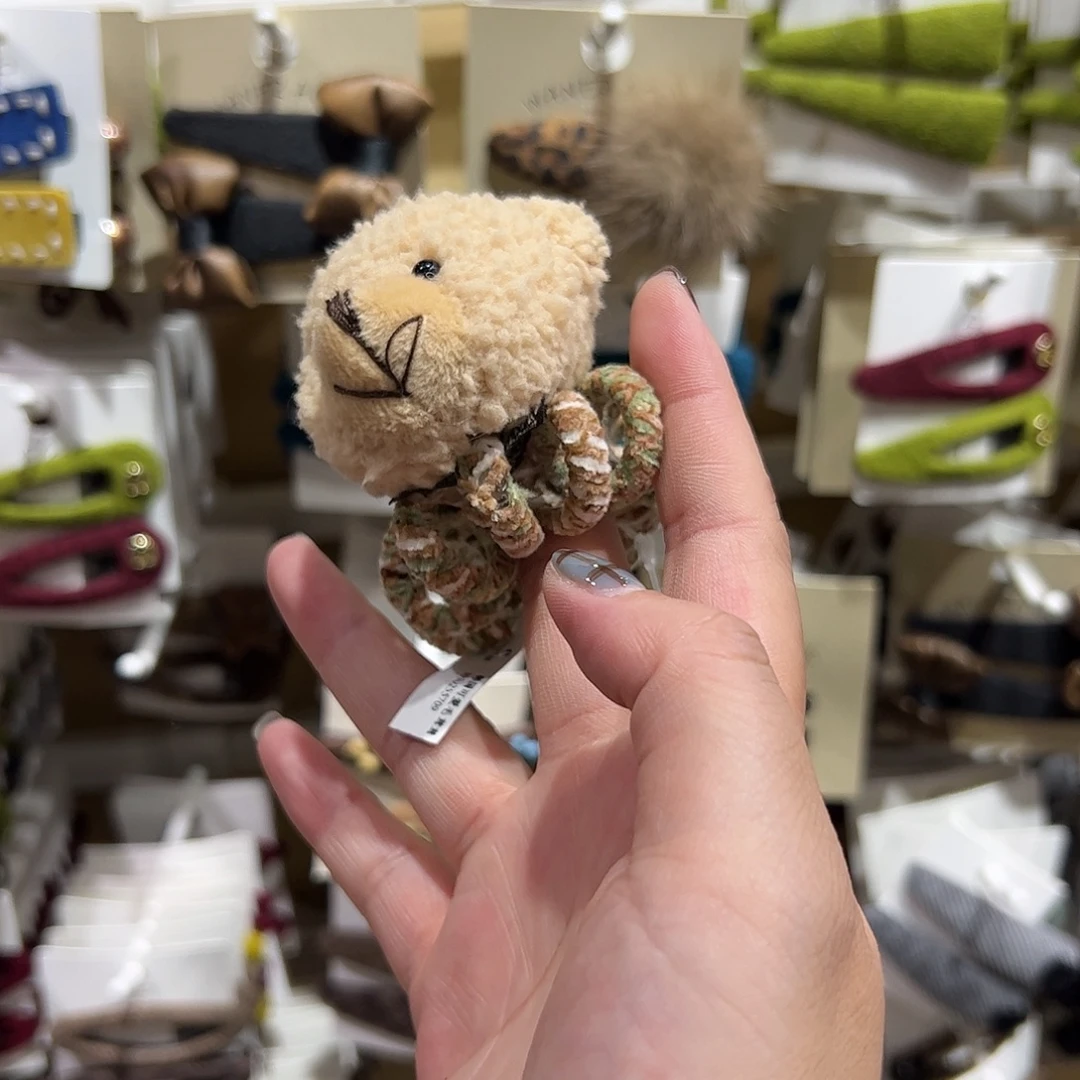 布艺非金属小熊电话圈