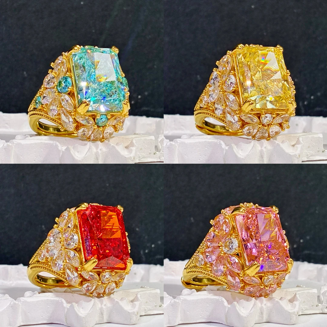 黄金足金999  【童话宝石匣】红钻-粉钻-黄钻-彩蓝钻-幻彩异梦