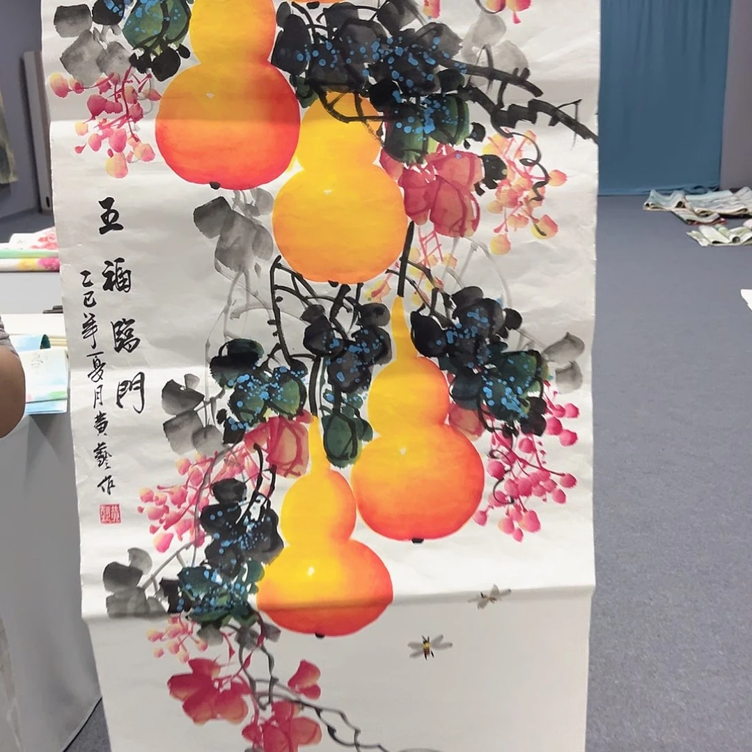 国画国画老师手绘作品