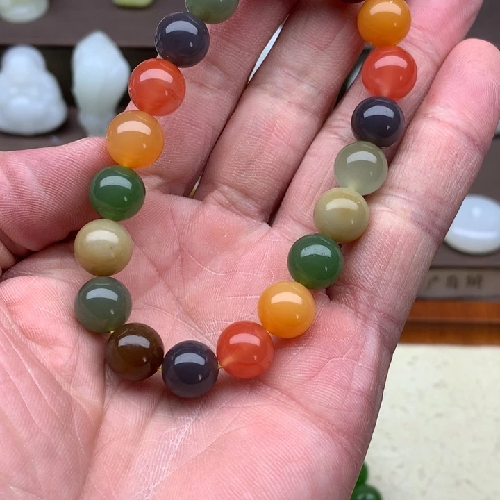 和田玉未镶嵌手链