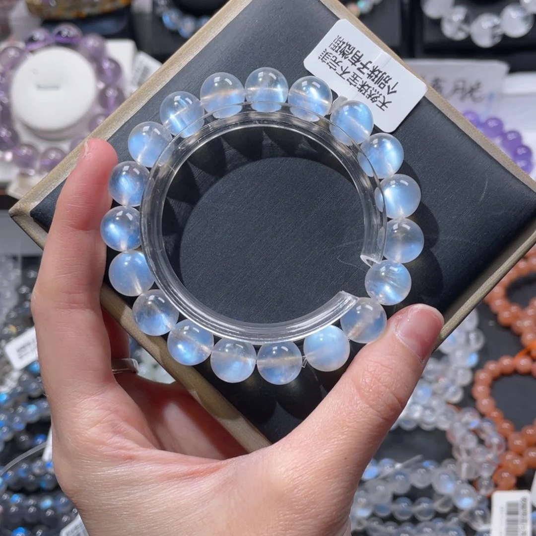 手链长石未镶嵌蓝月光10.5m