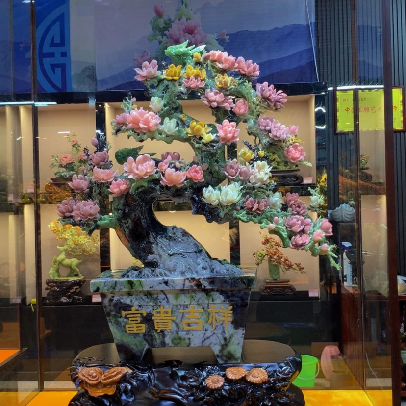 【闪购商品】蛇纹石玉未镶嵌摆件覆膜