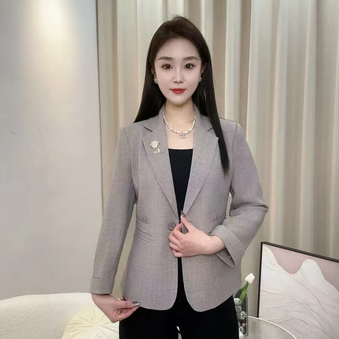 小西装2025新款春夏季韩版修身小个子时尚洋气高端西服外套女