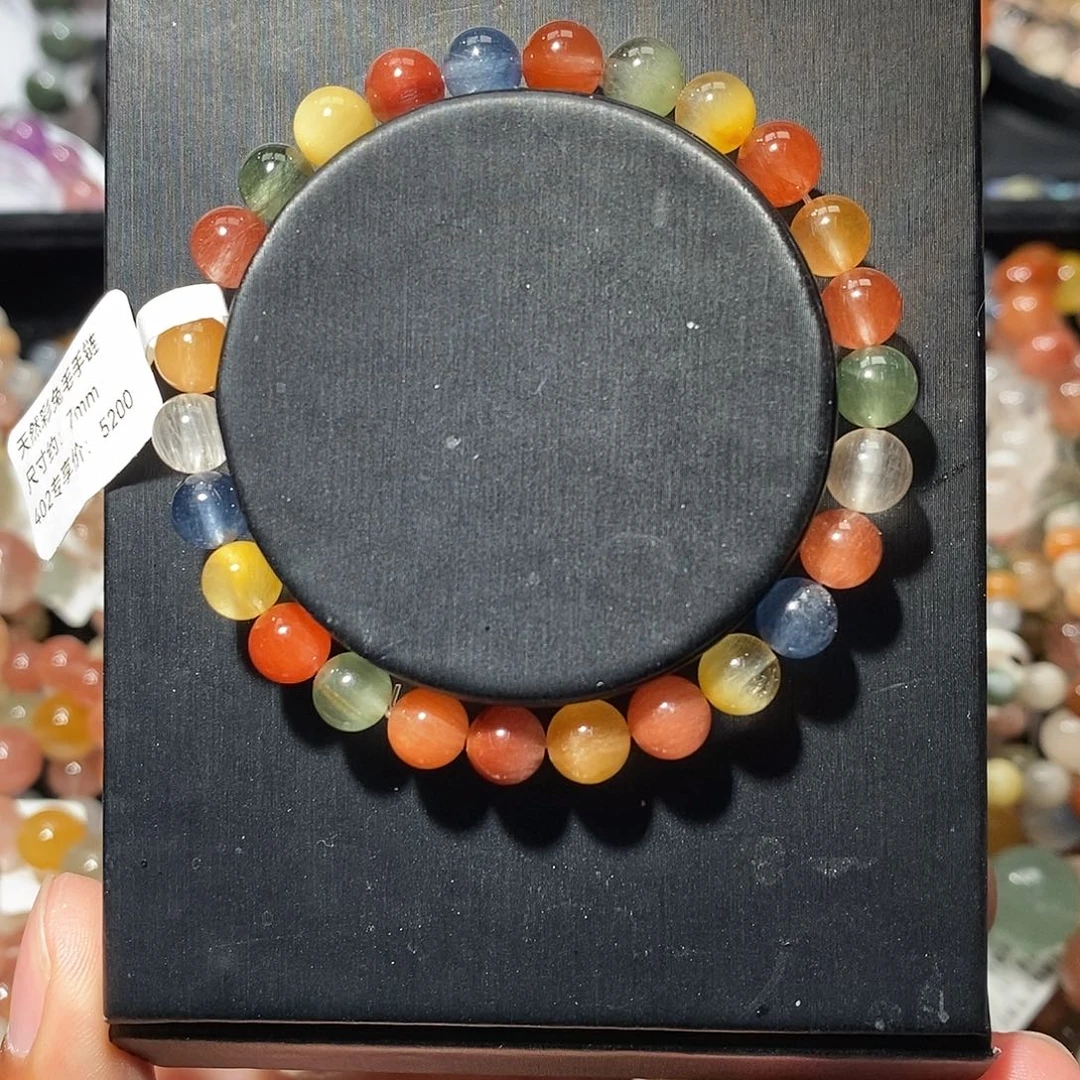 手链未镶嵌水晶彩兔毛