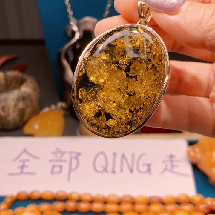 手链琥珀未镶嵌波兰设计款琥珀蜜蜡