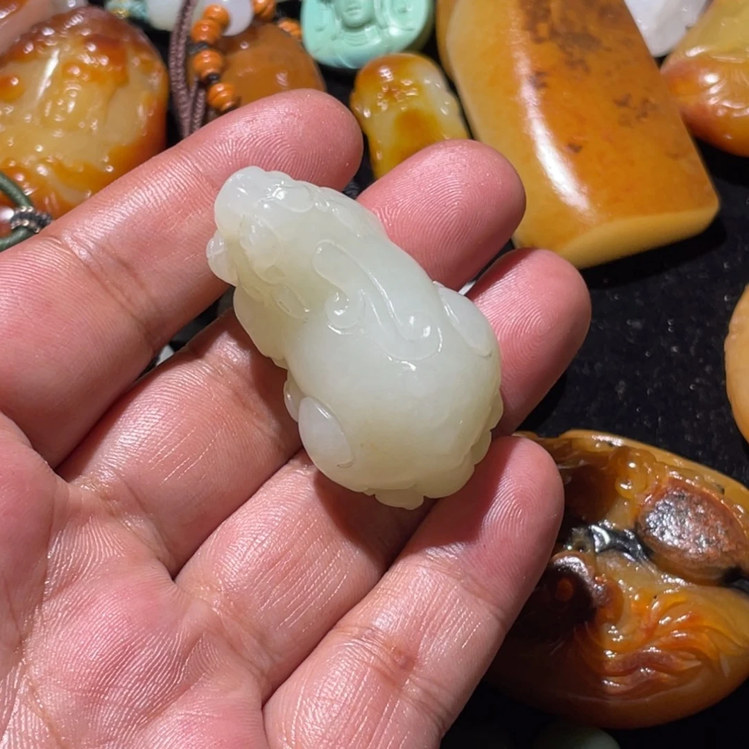 未镶嵌手链和田玉磨**孩