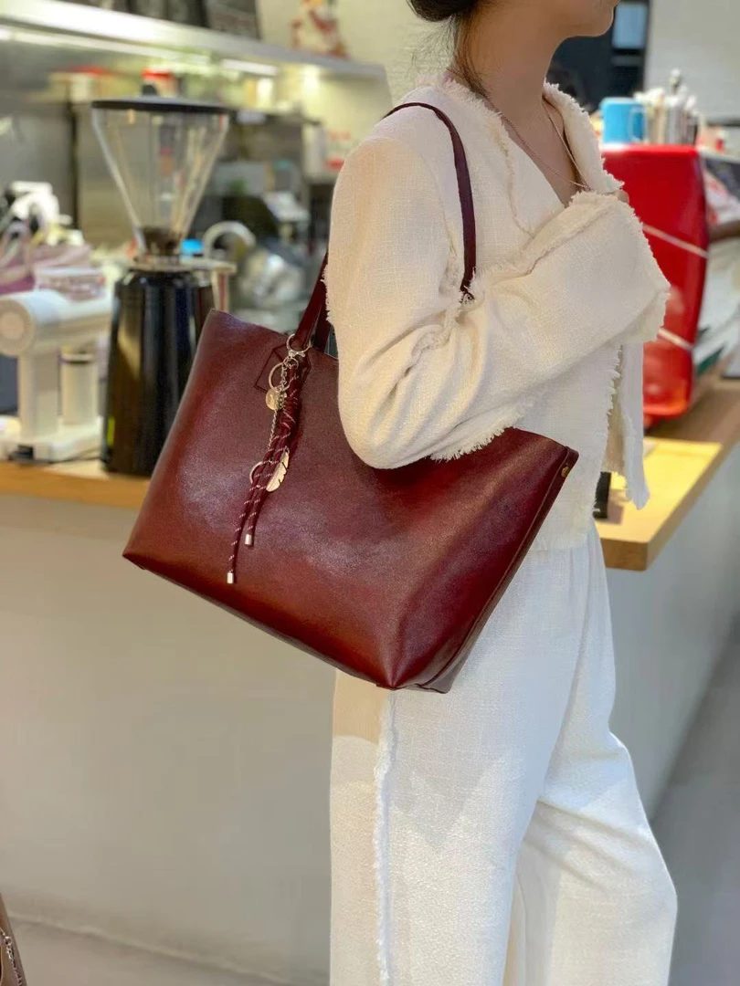 新款简约复古大容量腋下女包6029