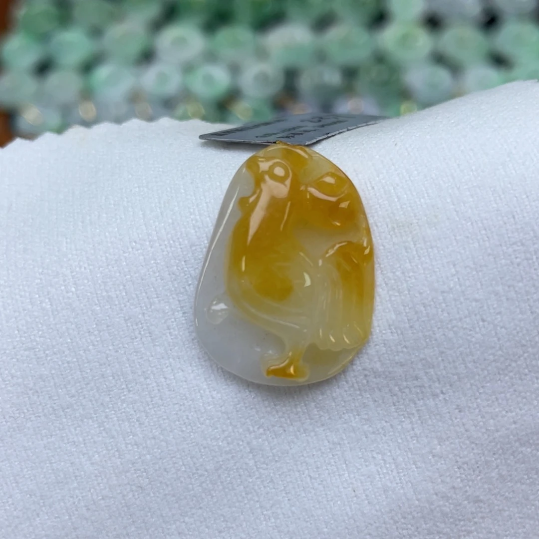 颈饰未镶嵌翡翠鸡牌