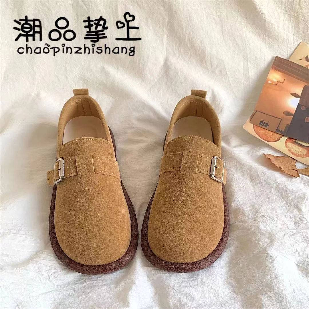 ins百搭勃肯新款ins潮牌复古软底防滑冬季面包鞋鞋子平底