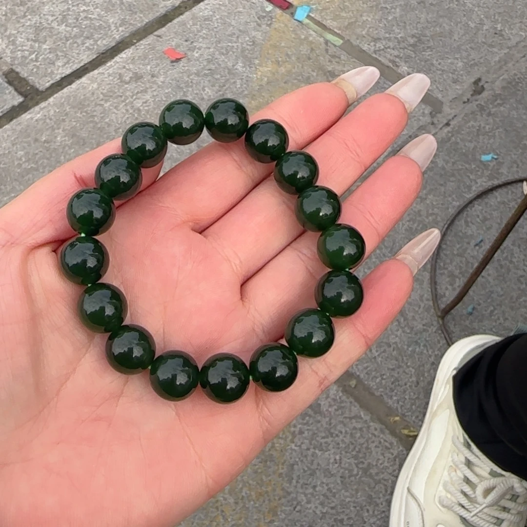 和田玉未镶嵌颈饰卡12老鹅料满色