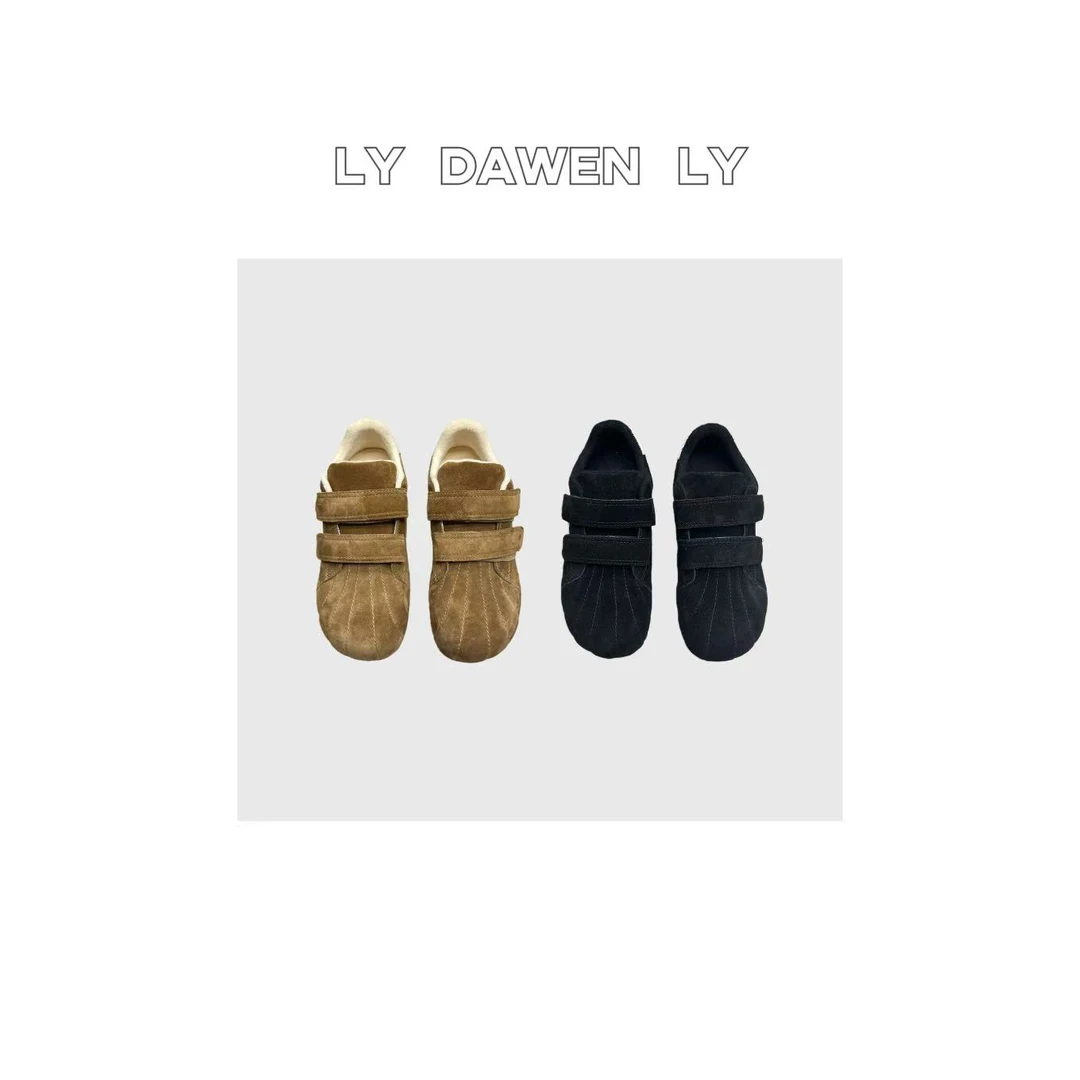 DAWEN  | 时髦舒适百搭撞色休闲魔术贴贝壳头泡芙鞋 X240#