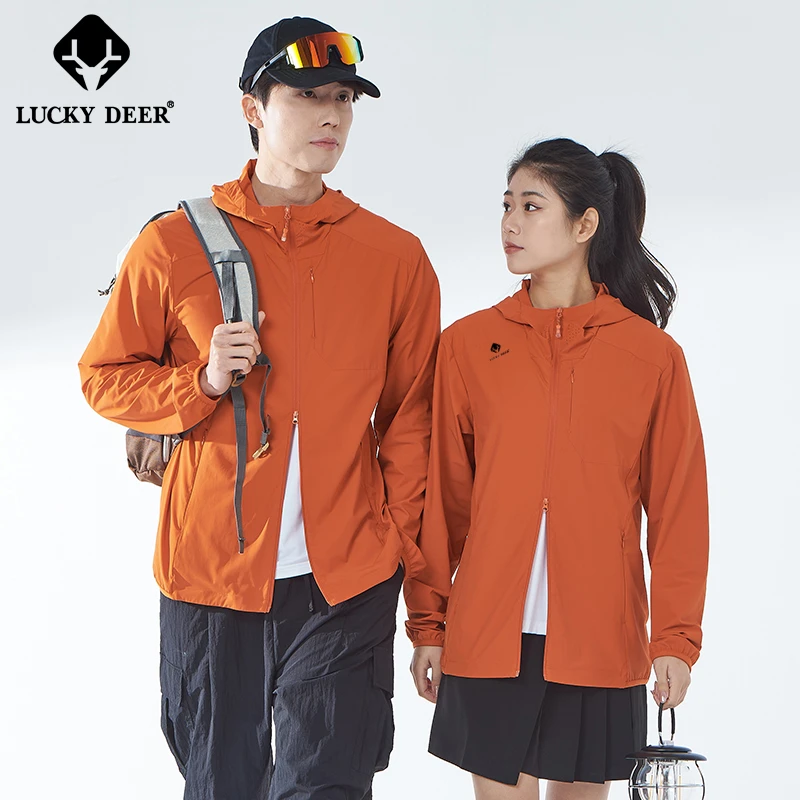 【大牌同款】LUCKY DEER/幸运鹿运动训练透气梭织防晒衣UPF50+