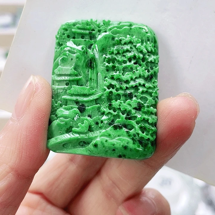 翡翠未镶嵌手链天然翡翠吊坠