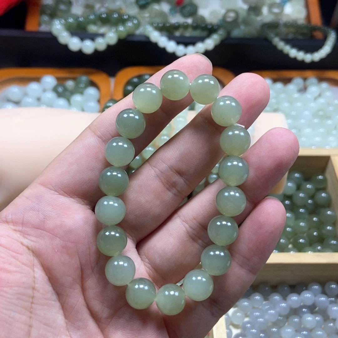 嗡***豆手链未镶嵌和田玉