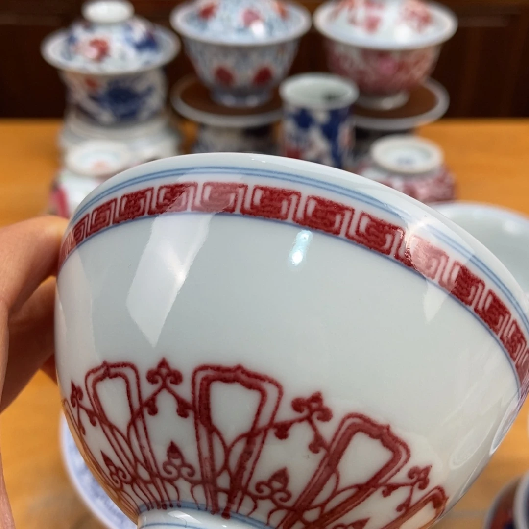 手绘现代茶具非古董