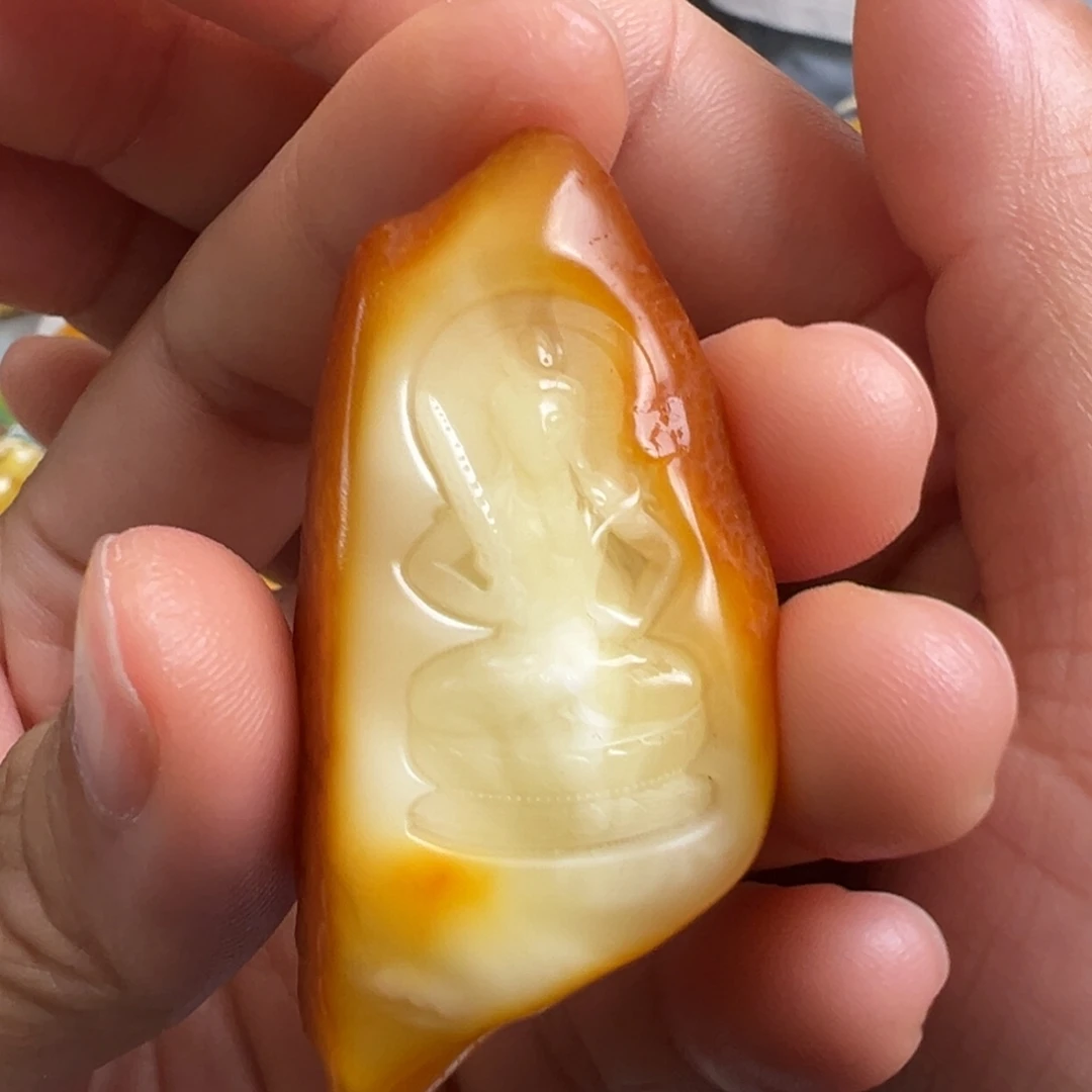 蜜蜡未镶嵌裸石牛虎