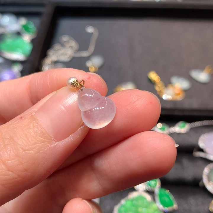 【闪购商品】颈饰18K金镶嵌翡翠翡翠