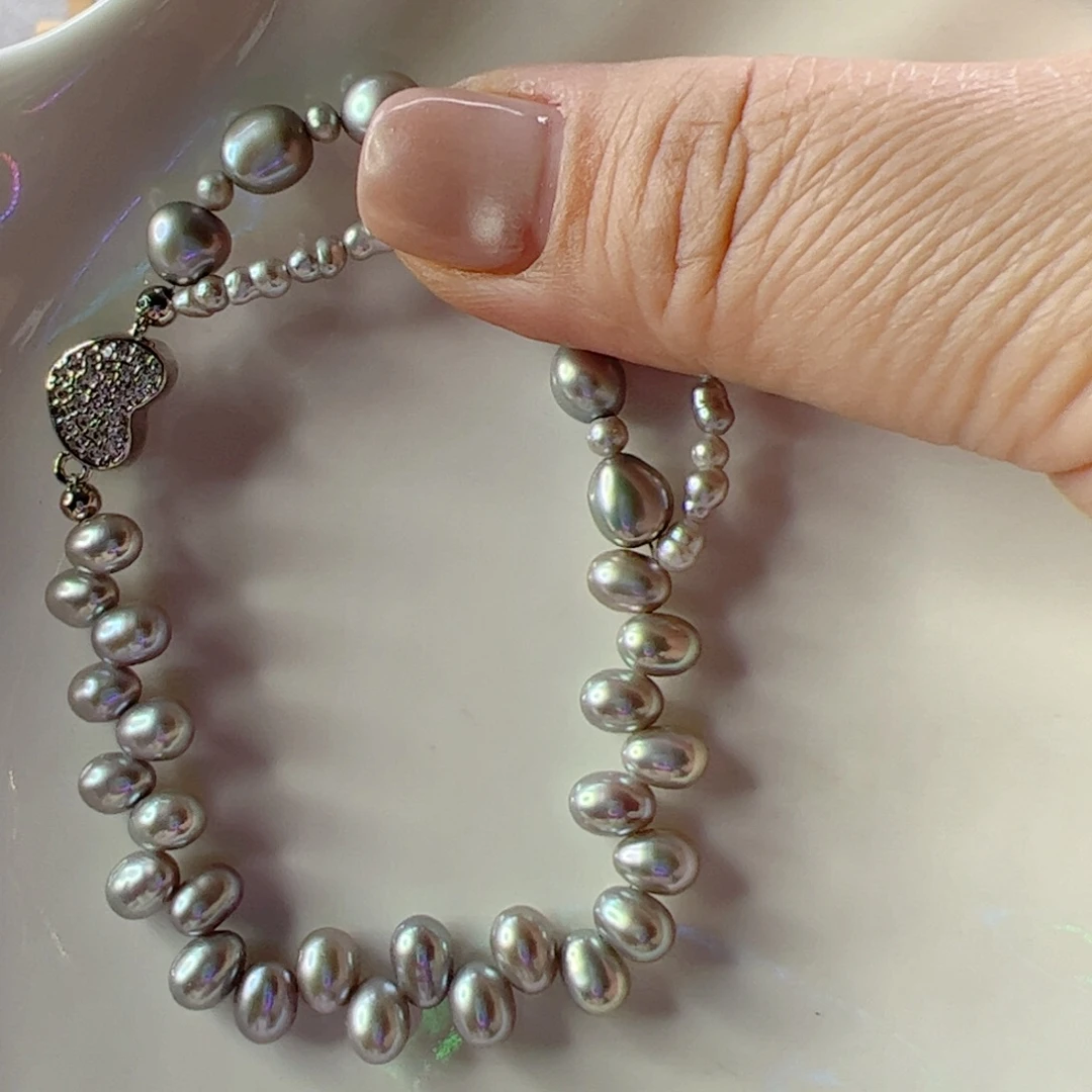 合金淡水珍珠手绳258