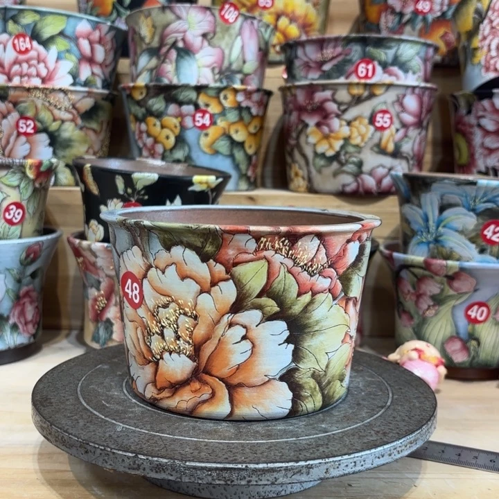 景德镇手绘花盆姚辰上新14/10