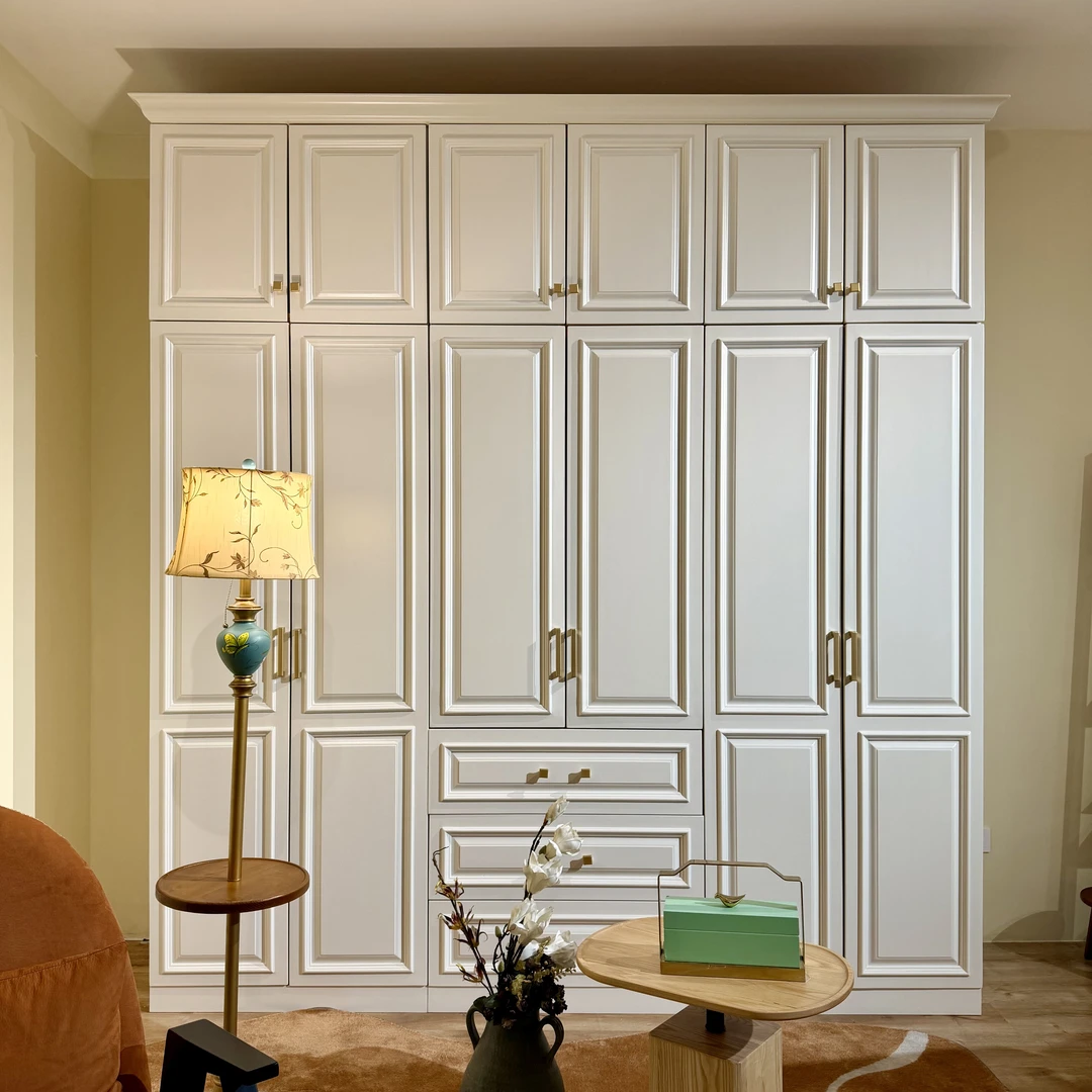 【成品衣柜】环保全原木美式轻法式中古风多尺寸颜色衣柜