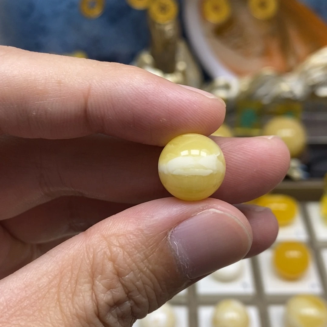 【闪购商品】琥珀手链未镶嵌13.6圆珠