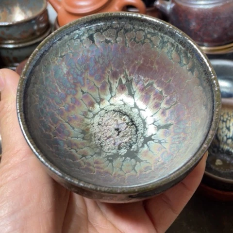 茶盏张*宁建阳建盏全品油滴