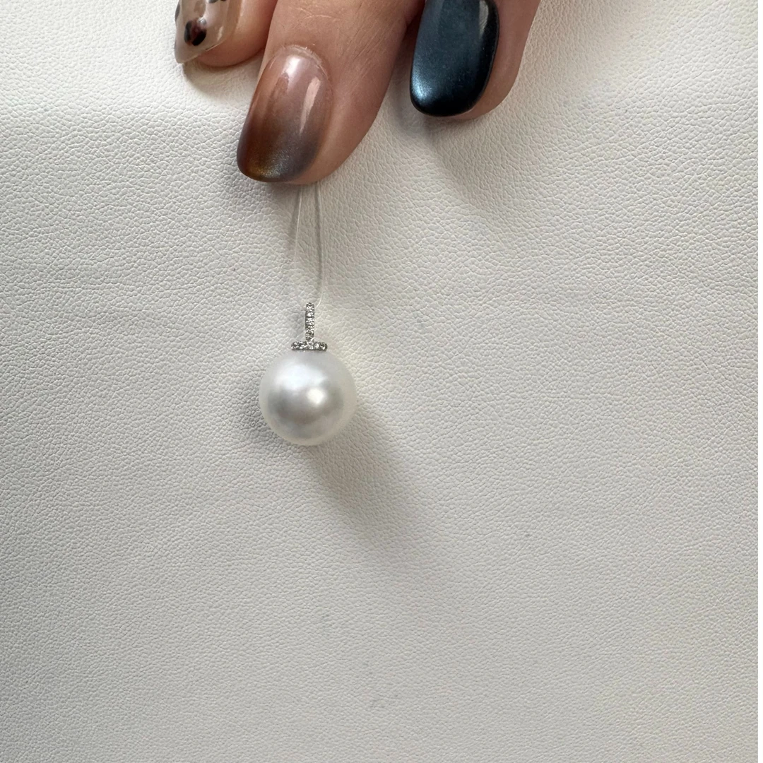 海水珍珠澳白吊坠12-13mm