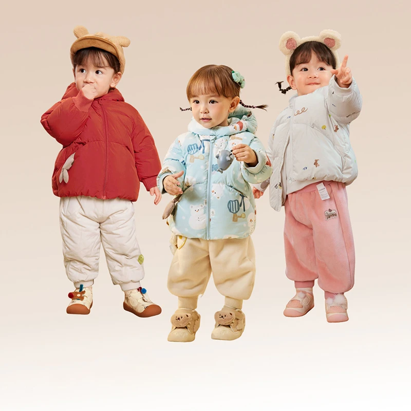 儿童小童羽绒服男女宝宝加厚外套上衣冬装2025儿童冬季