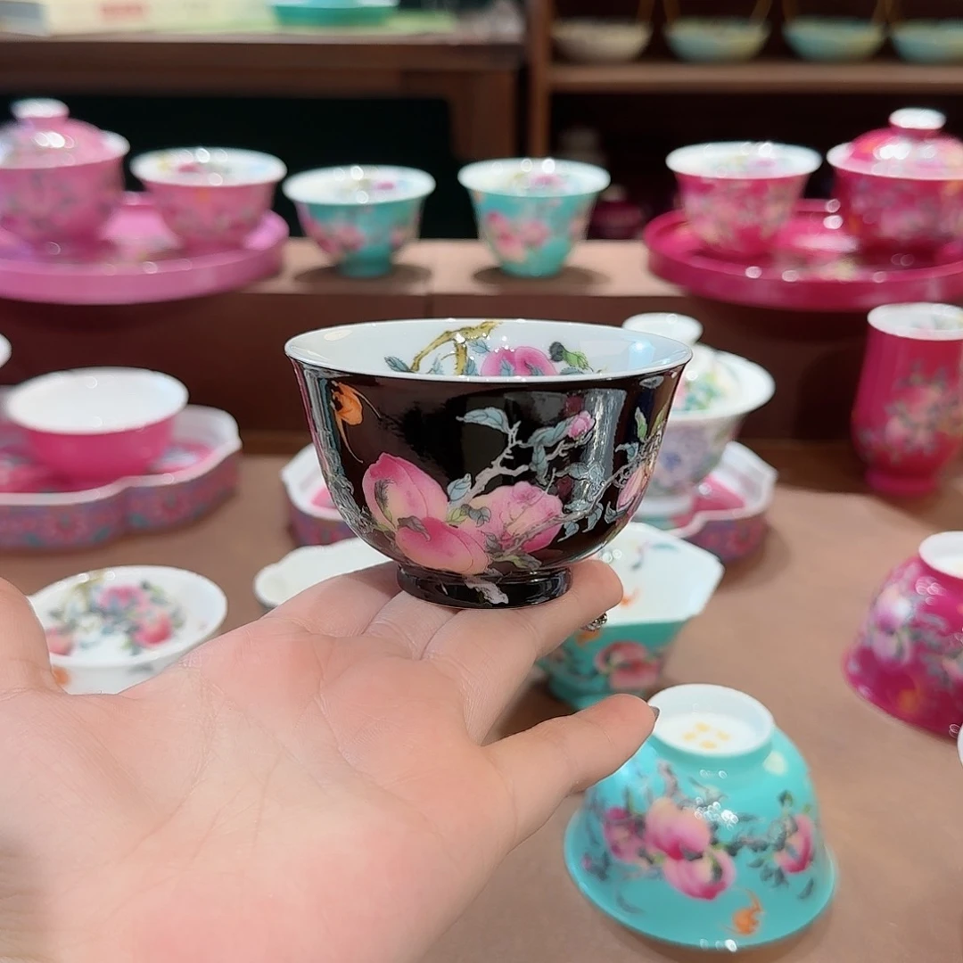珐琅彩主人杯茶具套装
