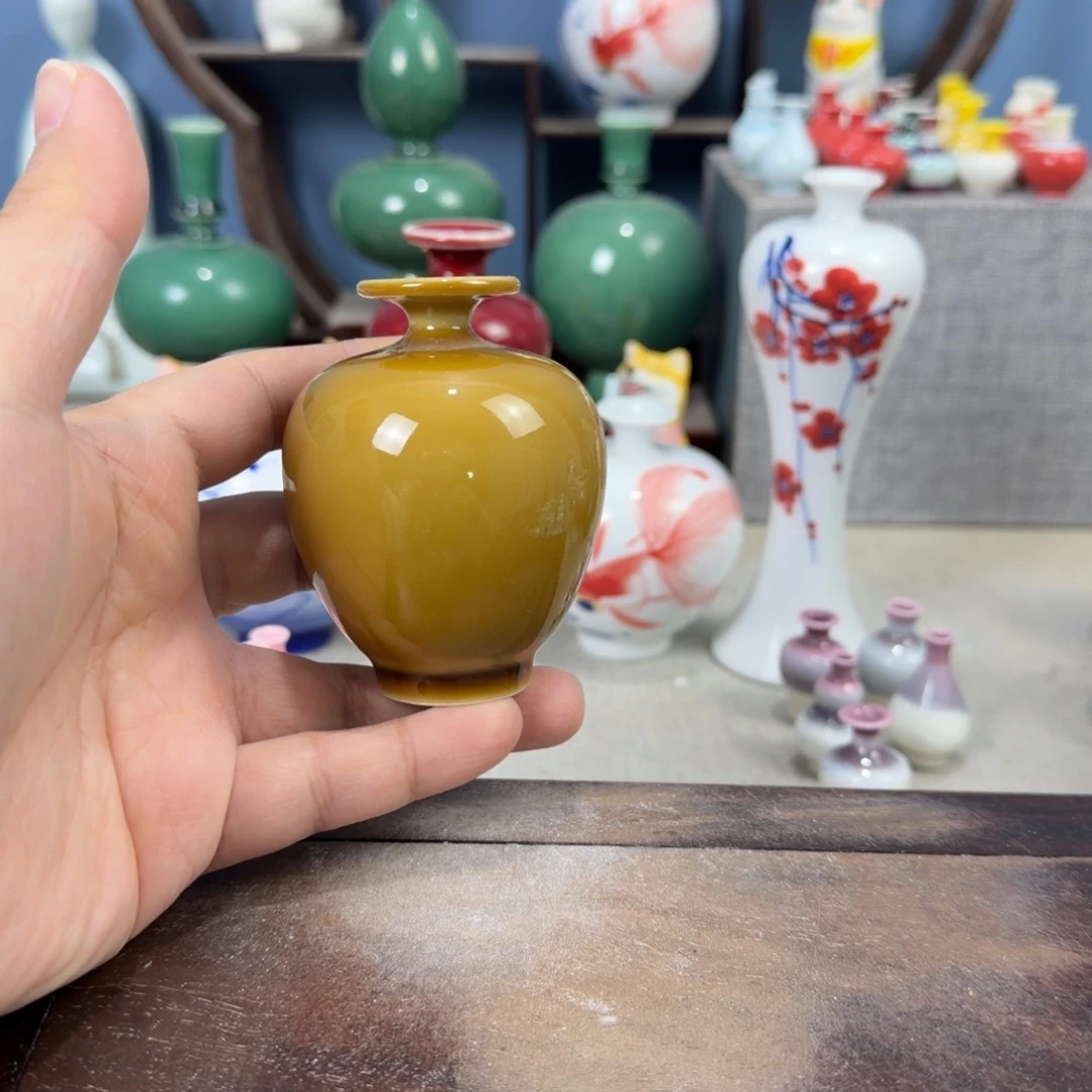 陶瓷手工小花器摆件