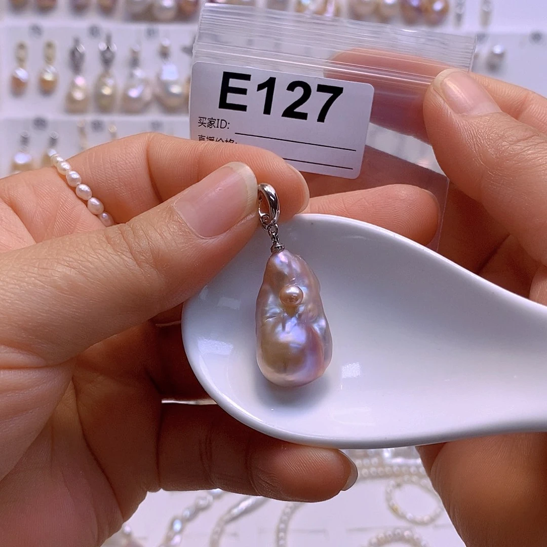 淡水珍珠颈饰银S925镶嵌