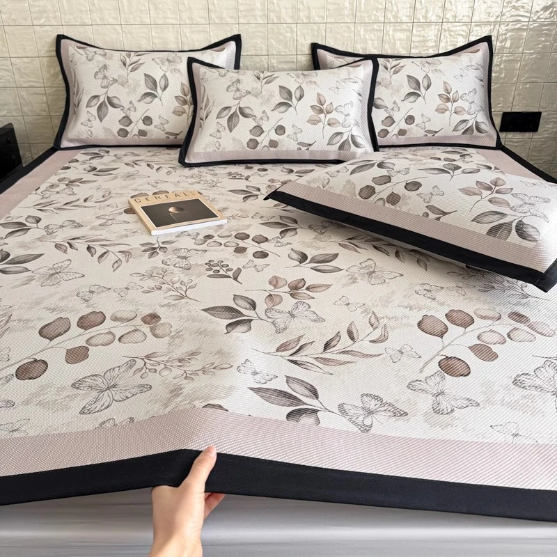 路约威格冰藤席三件套可机洗新款夏季空调席子可折叠新款凉感凉席