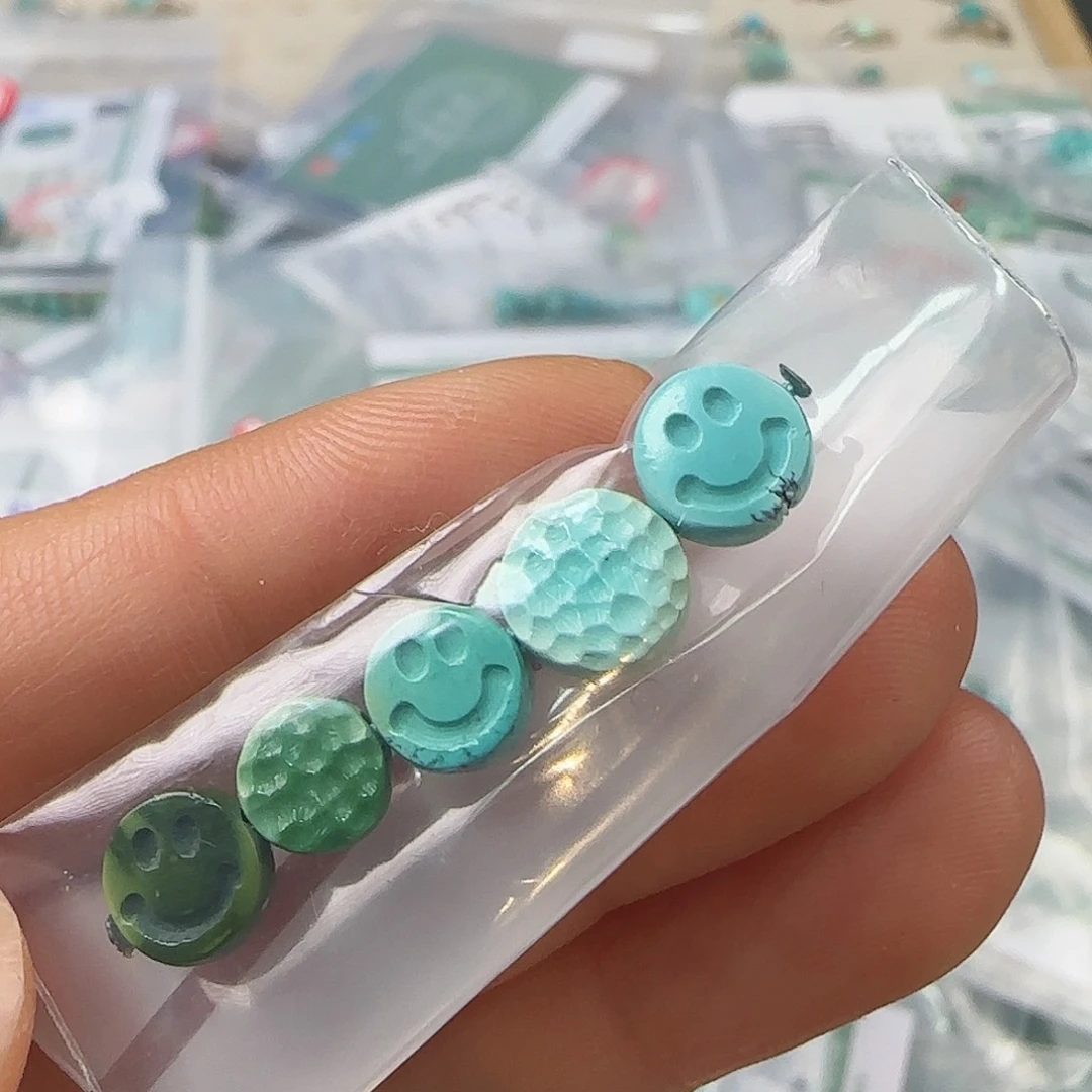 绿松石珠宝半成品未镶嵌