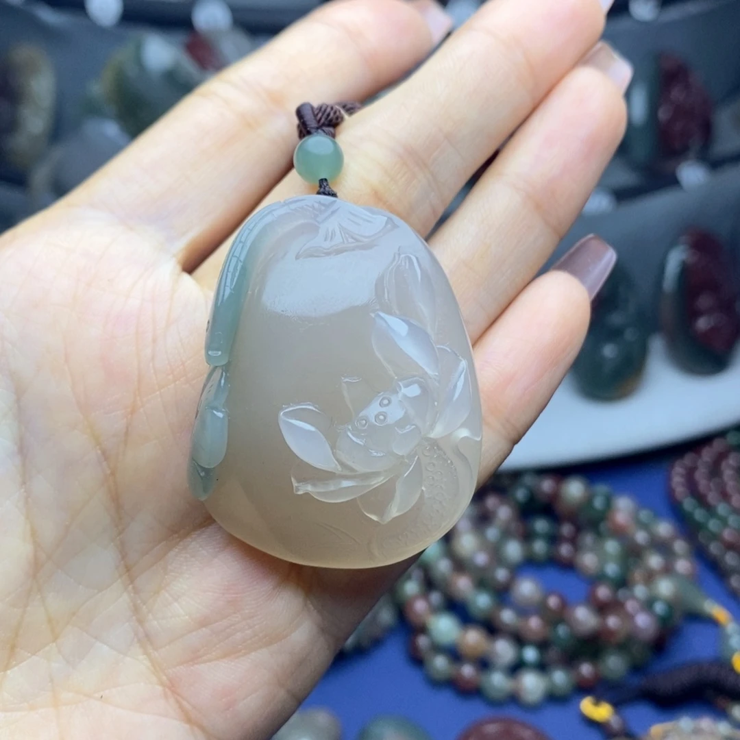 玛瑙/玉髓未镶嵌吊坠(不含链)