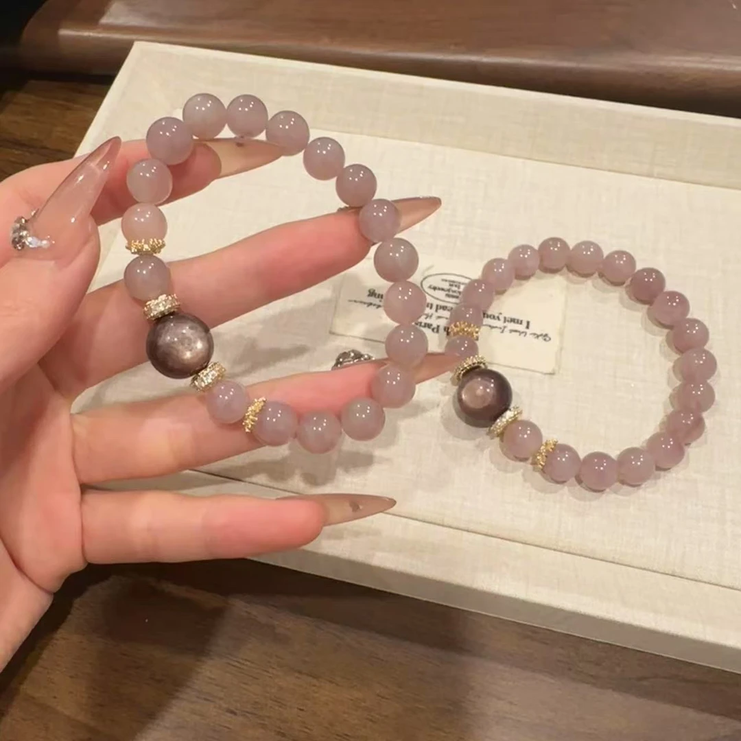 S322 8mm紫马粉重工设计手串
