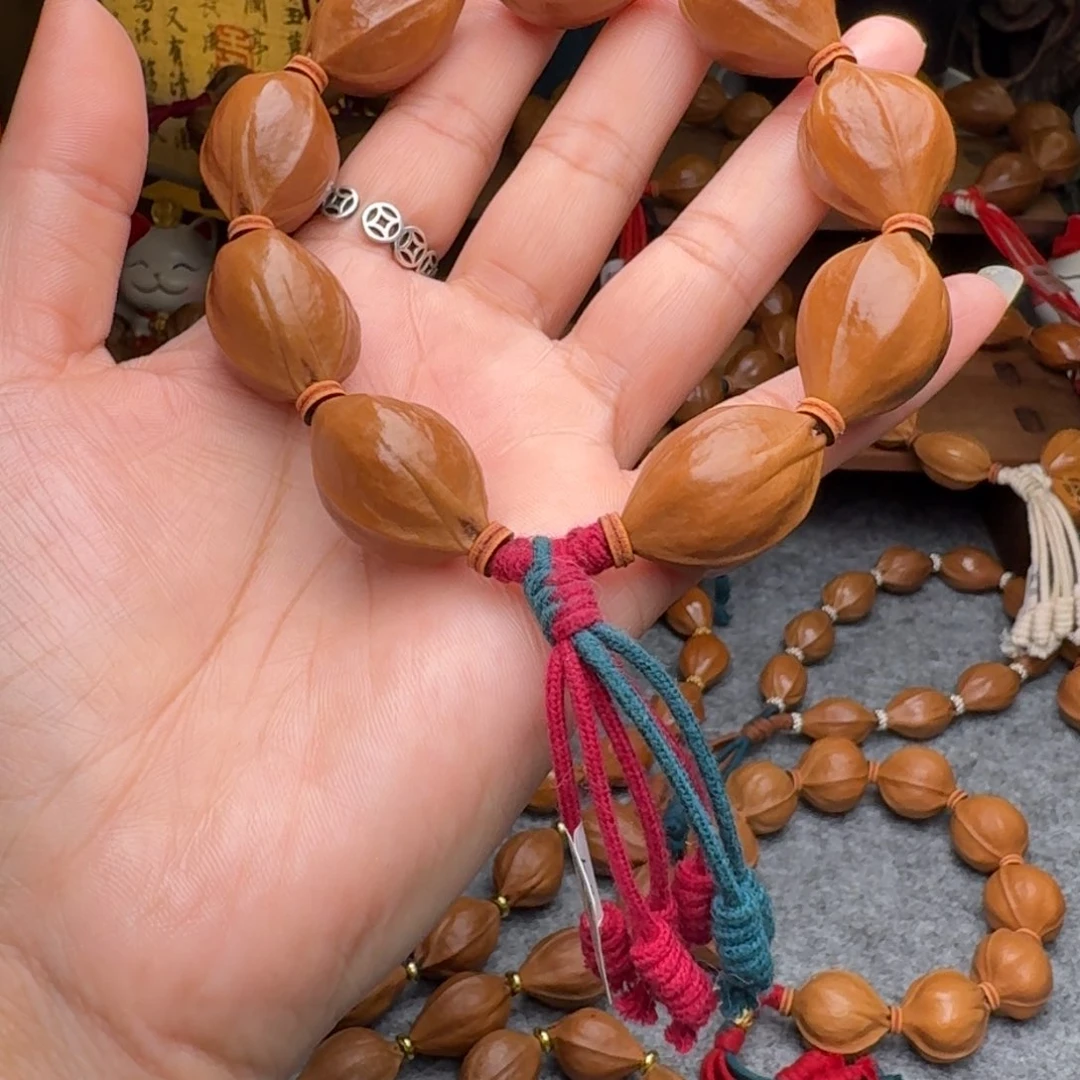 橄榄核手串1.9+老核 上色了正宗梅林铁核