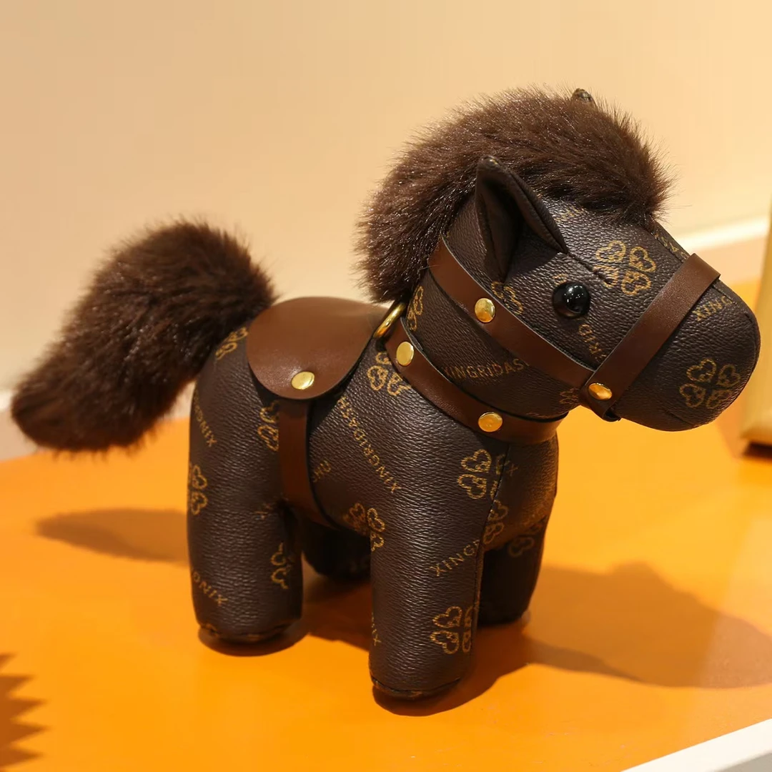 可爱皮革小马吉祥物挂件 配饰玩偶毛绒玩具钥匙扣挂件