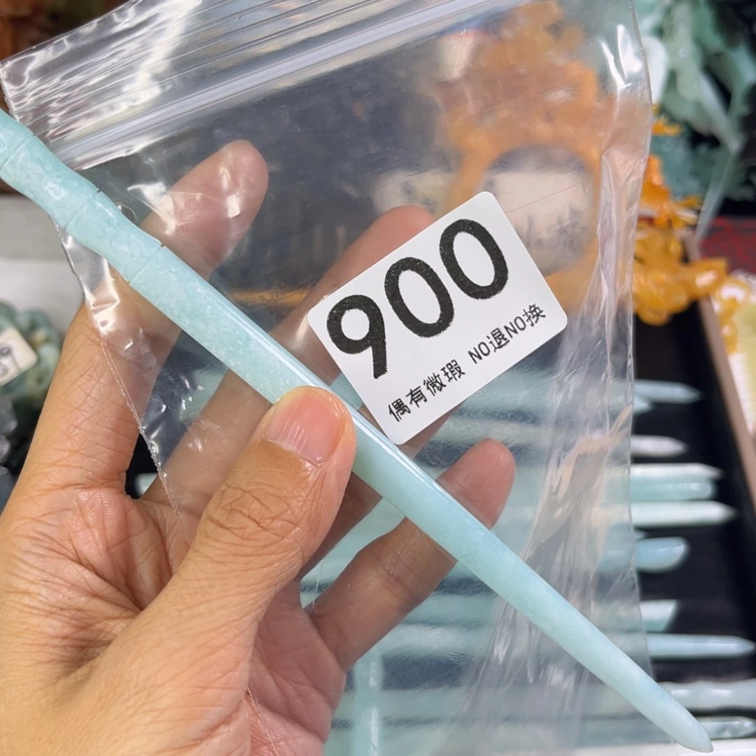 岫玉未镶嵌发饰归**风