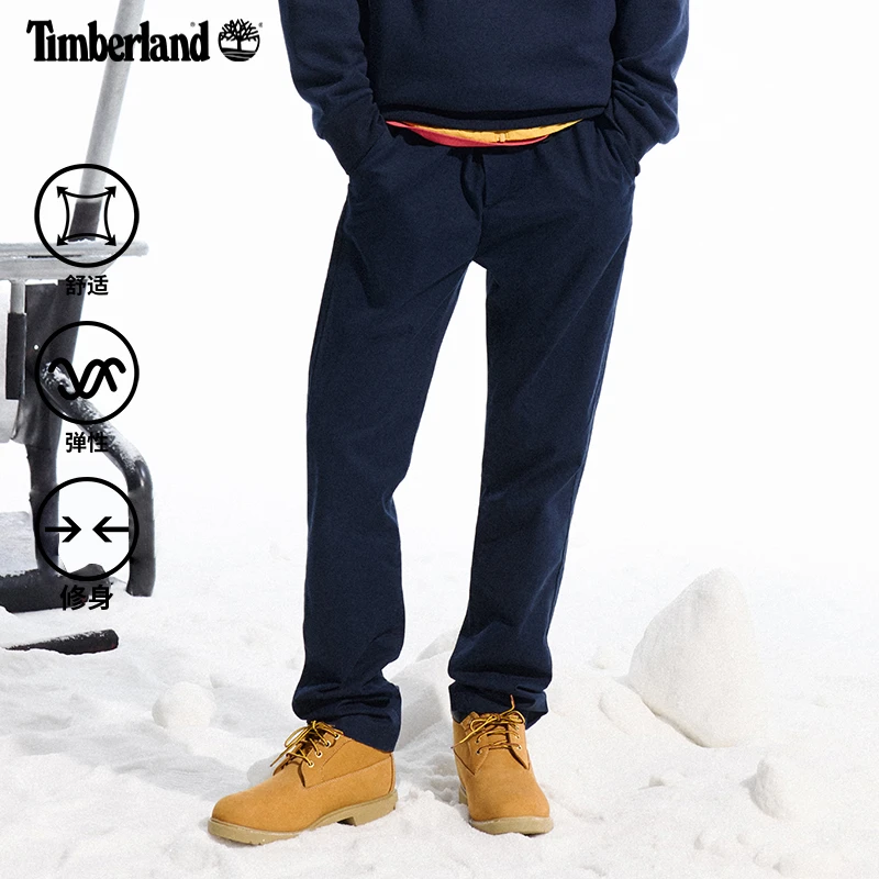 Timberland添柏岚官方男装长裤卡其裤户外休闲弹性修身锥形|A2A49