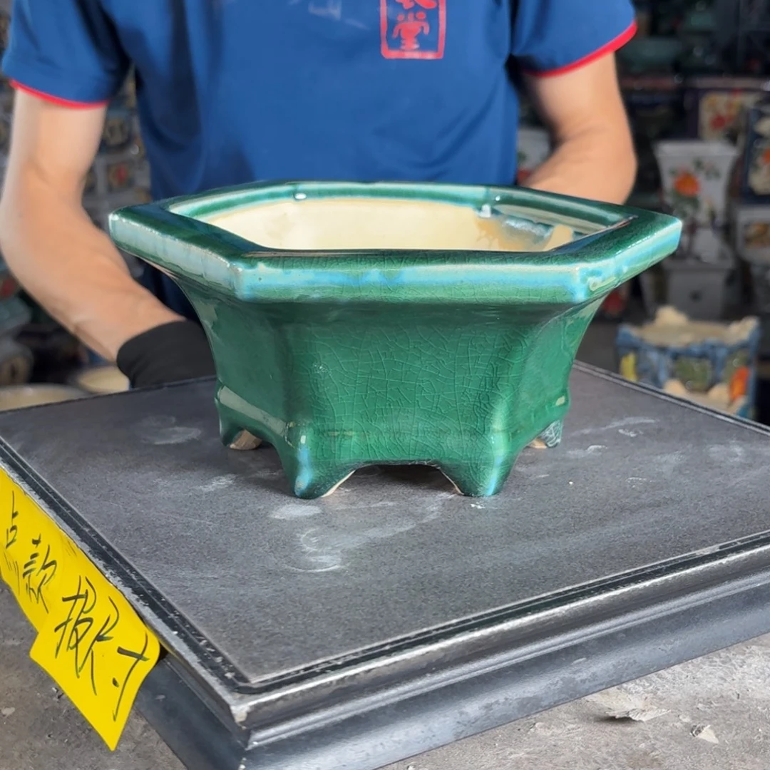 一风堂石湾花盆 内16*9微瑕470