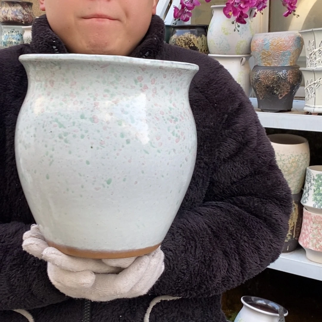 紫砂花盆口22高23福利