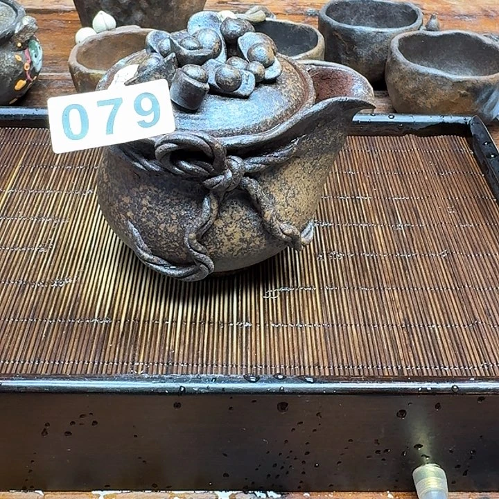 纯手工制作粗陶茶具