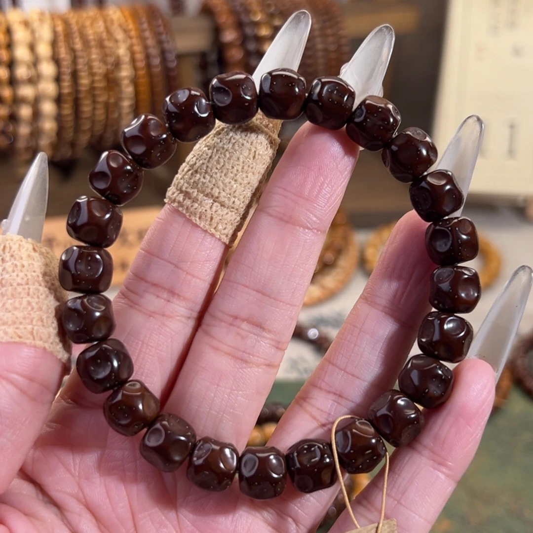 道****手串紫金鼠10红皮无相手工雕刻高货