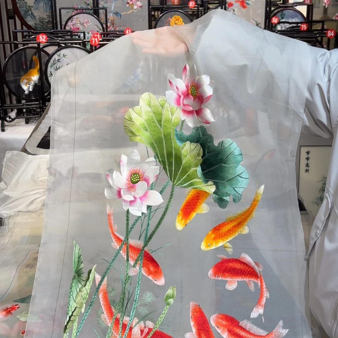 织绣纯手工非遗苏绣绣片